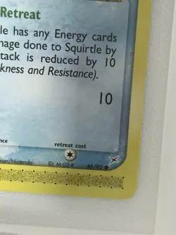 Pokemon Squirtle Basic Team Magma vs Team Aqua 46/95 Nintendo 50 HP 2004 Card - Image 5