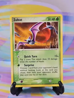 Pokemon TCG EX Hidden Legends Card | Zubat 83/101 Common - Image 1
