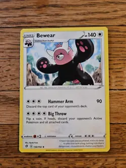 Pokemon TCG Rebel Clash Card | Bewear 150/192 Uncommon - Image 1