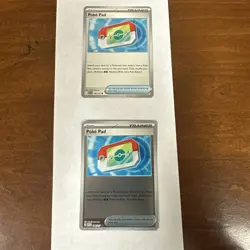 2 Poke Pad Trainer Pokemon Cards , 198/217, Near Mint 2026. - Image 1