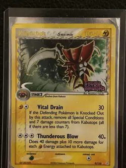 Pokemon Kabutops EX 9/110 Holon Phantoms Delta Species Holo Rare English Card - Image 1