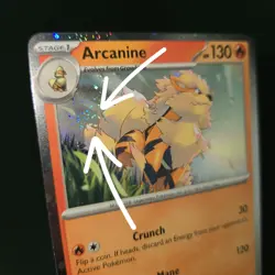 FART SWIRL 🌀💫 NM Arcanine 011 Promo SV Scarlet & Violet Cosmos Pokemon Card - Image 1
