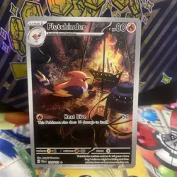 Pokemon Card Fletchinder 199/193 Paldea Evolved Illustration Rare - Image 1