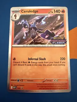 Ceruledge 014 Black Star Promo Phantasmal Flames Pokemon TCG NM/M - Image 1