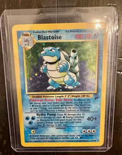 1999 Pokemon Base Set 2 Blastoise 2/130 Ungraded, Excellent Condition - Image 1