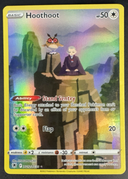 Hoothoot TG12/TG30 Holo Rare - Astral Radiance Trainer Gallery - Pokemon TCG NM - Image 1