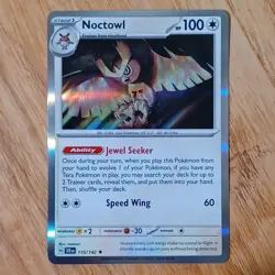 Noctowl 115/142 Holo Rare - Pokemon TCG Stellar Crown - Near Mint - Image 1