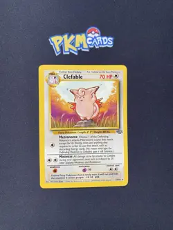 Pokemon TCG Clefable Jungle 17/64 Regular Rare LP. - Image 1