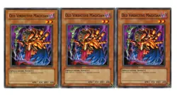 Yugioh- 3X Old Vindictive Magician - Common - Limited - GLD1-EN013 - Near Mint - Image 1