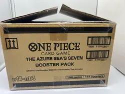 One Piece The Azure Sea's Seven OP-14-EB04 Sleeved Booster Case 144 Packs - Image 2
