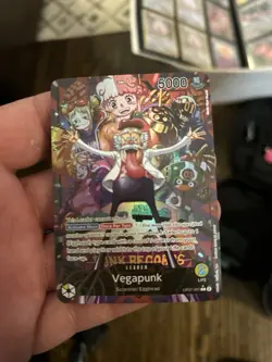 Bandai One Piece CCG Vegapunk Leader Card OP07-097 5000 Standard English - Image 1