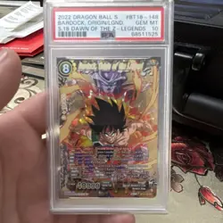 Dragon Ball Super Card Game 2022 Bardock Origin Legend BT18-148 SCR Foil PSA 10 - Image 1