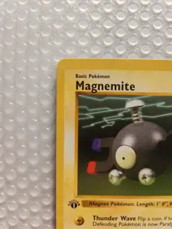Pokemon TCG Magnemite First Edition Shadowless Base Set 53/102 Card - Image 2