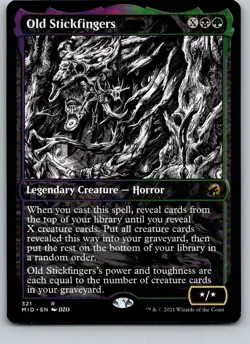 Old Stickfingers (Showcase) Innistrad: Midnight Hunt Regular - Image 1