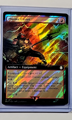 2024 MTG Magic the Gathering Fallout Extended Art Surge Foil #918 Plasma Caster - Image 1