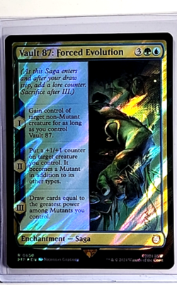 2024 MTG Magic the Gathering PIP Fallout Surge Foil Vault 87 Forced Evolution - Image 1