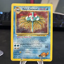 Pokemon TCG Misty's Tentacruel 010/132 Gym Heroes-Unlimited Edition Holo - Image 1