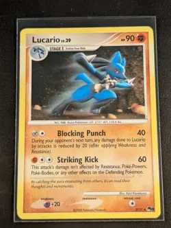 Lucario 2/17 MP – Pokemon TCG POP Series 8 Holo Rare (2008) - Image 1