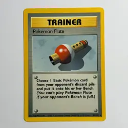 Pokemon TCG Pokemon Flute Base Set 86/102 WOTC Vintage 1999 Trainer - Image 1