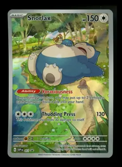 #4 Snorlax 051 Black Star Promo 2023 IR Holo Rare Pokemon Card TCG - Image 1