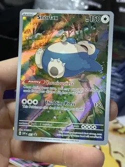 #4 Snorlax 051 Black Star Promo 2023 IR Holo Rare Pokemon Card TCG - Image 3