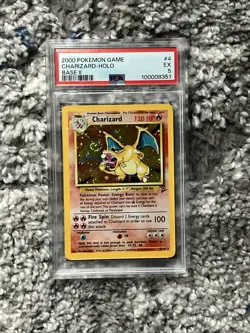 Base Set 2 Charizard Holo Big Galaxy Swirl 4/130 Pokemon Card - Image 5