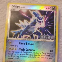 Pokemon Dialga Basic Temporal 90 HP Holo 10 40 Platinum TCG Card - Image 1