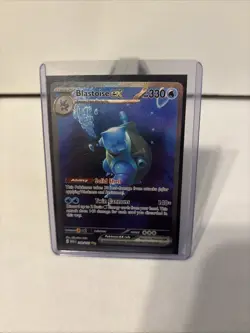 Pokemon TCG Blastoise EX 200/165 English Special Illustration Rare Card Holo NM - Image 1