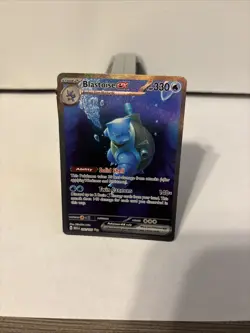 Pokemon TCG Blastoise EX 200/165 English Special Illustration Rare Card Holo NM - Image 2