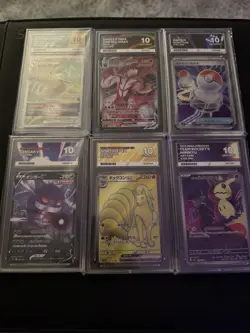 Pokemon TCG Ace 10 Graded Bundle Amazing Deal Stunning Cards 6 Slabs Total - Image 1