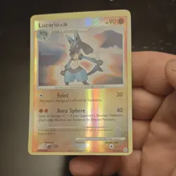 Lucario 6/130 Diamond & Pearl Reverse Holo Promo Rare Pokemon Card 90 HP English - Image 1