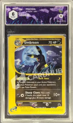CARTA POKEMON UMBREON 32/144 ENG GRAAD 6 TCG CARD SKYRIDGE - Image 1
