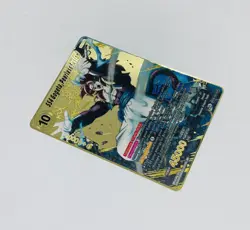 SS4 Gogeta Peerless Fusion Dragon Ball Z Metal Gold Etched Art Trading Card Tc1 - Image 2