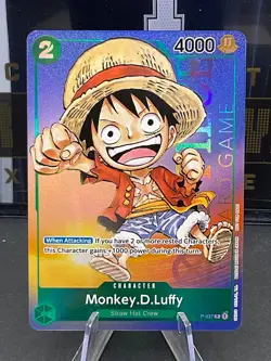 Monkey D Luffy (Gen Con 2023) P-037 One Piece Card Game Promo English Foil - Image 1
