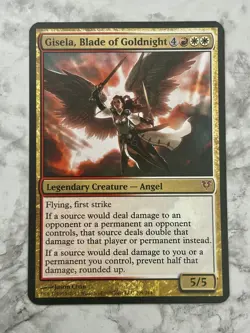 Gisela, Blade of Goldnight Oversized MTG Magic Gathering Helvault Promo LP / MP - Image 1