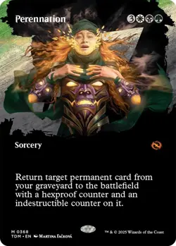 MTG Perennation (Borderless) - 368 / English / Near Mint - Image 1
