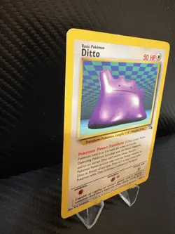 Ditto 18/62 Fossil Set Non-Holo Rare WOTC Pokemon Card LP 1999 - Image 4