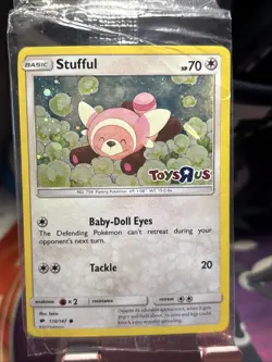 SEALED Stufful - 110/147 - Toys R Us Stamped Holo Promo Pokemon Card - Image 1
