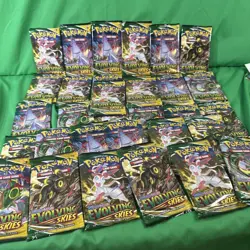 Pokemon Sword & Shield: Evolving Skies Sealed Booster Pack Lot Of 32 - Image 1