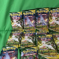 Pokemon Sword & Shield: Evolving Skies Sealed Booster Pack Lot Of 32 - Image 2