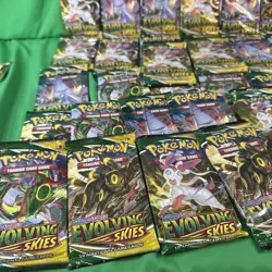 Pokemon Sword & Shield: Evolving Skies Sealed Booster Pack Lot Of 32 - Image 5