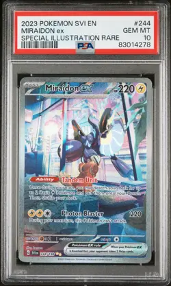Miraidon EX Scarlet & Violet Base Set 244/198 PSA 10 Gem Mint Pokemon TCG - Image 1