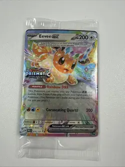 Pokemon TCG: Eevee ex Prismatic Evolutions Stamped 075/131 Sealed Promo - Image 1