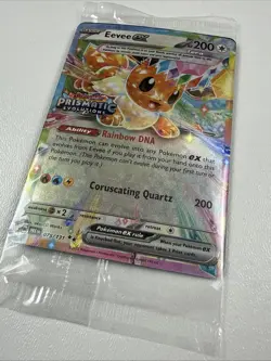 Pokemon TCG: Eevee ex Prismatic Evolutions Stamped 075/131 Sealed Promo - Image 2