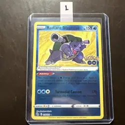 2022 Pokemon GO Radiant Blastoise - 018/078 - Image 1