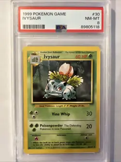 1999 Pokemon Game Ivysaur #30 PSA 8 Graded 🌱 - Image 1