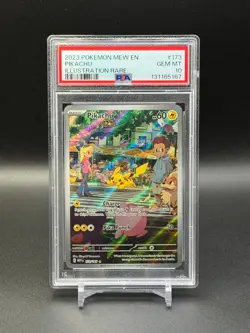 Pokemon Pikachu 173/165 IR Scarlet & Violet 151 PSA 10 GEM - Image 1