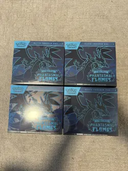 Phantasmal Flames Elite Trainer Box ETB Pokemon Lot of 4 Sealed/New - Image 1