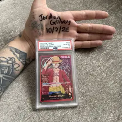 One Piece Monkey D. Luffy Super Pre Release ST01-001 Leader PSA 10 - Image 4