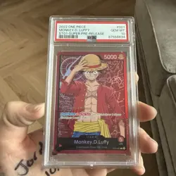One Piece Monkey D. Luffy Super Pre Release ST01-001 Leader PSA 10 - Image 5